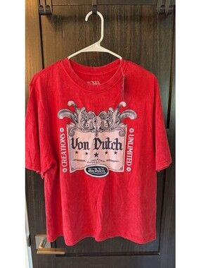 Von Dutch Red Graphic T-Shirt